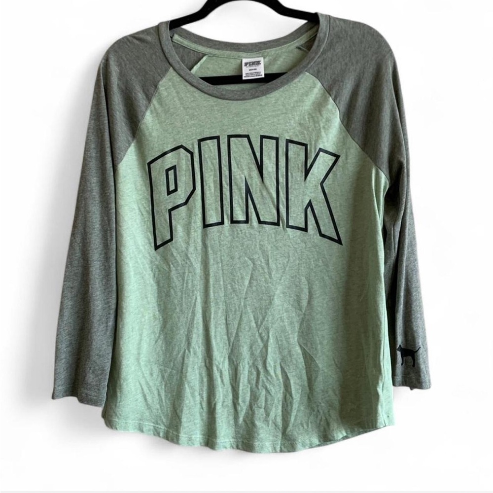 Green Victoria's Secret PINK Long Sleeve Size Small!